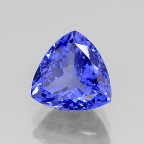 Tanzanite bleue naturelle trillion, 2,41 ct, VVS