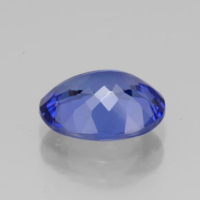 Tanzanite bleue naturelle coupe ovale, 2,76 ct, VVS