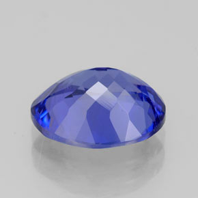 Tanzanite bleue naturelle coupe ovale, 2,92 ct, IF