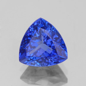 Tanzanite bleue naturelle trillion, 2,12 ct, VVS