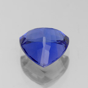 Tanzanite bleue naturelle trillion, 2,12 ct, VVS