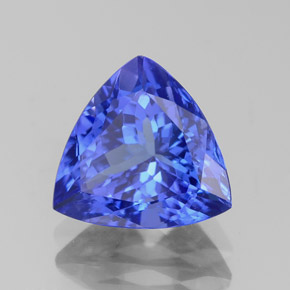 Tanzanite bleue naturelle trillion, 2,62 ct, VVS