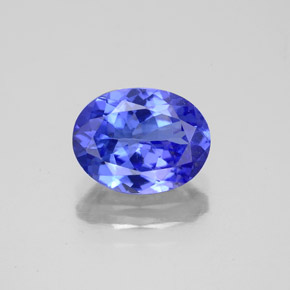 Tanzanite bleue naturelle coupe ovale, 1,95 ct, VS