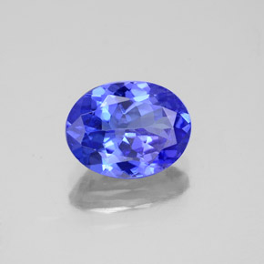 Tanzanite bleue naturelle coupe ovale, 1,95 ct, VS