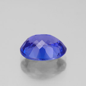 Tanzanite bleue naturelle coupe ovale, 2,81 ct, VVS