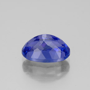 Tanzanite bleue naturelle coupe ovale, 2,66 ct, VVS