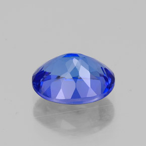 Tanzanite bleue naturelle coupe ovale, 1,60 ct, VVS-VS