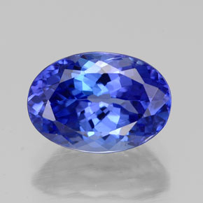 Tanzanite bleue naturelle coupe ovale, 2,73 ct, VVS-VS