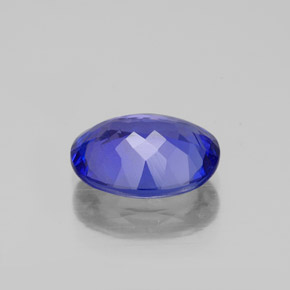 Tanzanite bleue naturelle coupe ovale, 2,32 ct, VVS