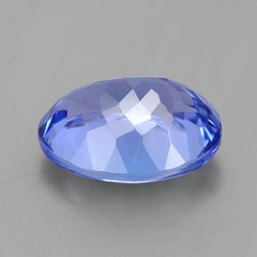 Tanzanite bleue naturelle coupe ovale, 2,92 ct, IF