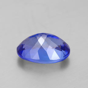 Tanzanite bleue naturelle coupe ovale, 3,12 ct, VVS-VS