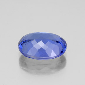 Tanzanite bleue naturelle coupe ovale, 2,86 ct, VVS
