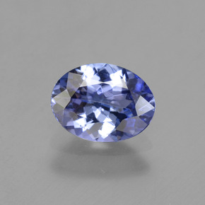 Tanzanite bleue naturelle coupe ovale, 1,22 ct, VVS-VS