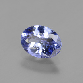 Tanzanite bleue naturelle coupe ovale, 1,22 ct, VVS-VS