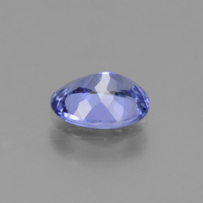 Tanzanite bleue naturelle coupe ovale, 1,22 ct, VVS-VS