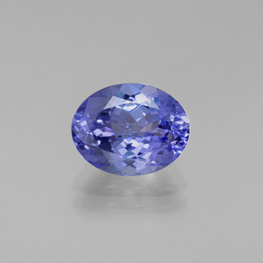 Tanzanite bleue naturelle coupe ovale, 2,22 ct, VVS