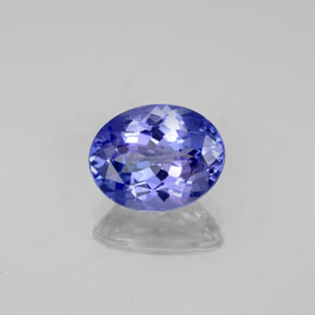 Tanzanite bleue naturelle coupe ovale, 2,10 ct, VVS-VS