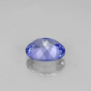 Tanzanite bleue naturelle coupe ovale, 2,10 ct, VVS-VS