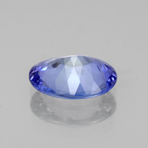 Tanzanite bleue naturelle coupe ovale, 1,51 ct, VVS