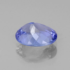 Tanzanite bleue naturelle coupe ovale, 1,92 ct, VVS-VS