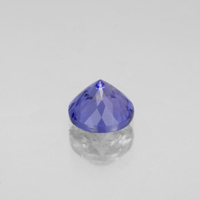 Tanzanite bleue naturelle coupe roude, 1,44 ct, VS-SI