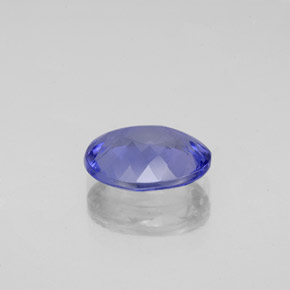 Tanzanite bleue naturelle coupe ovale, 1,73 ct, VVS