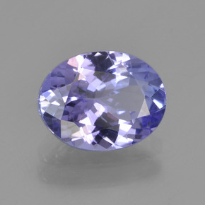 Tanzanite bleue naturelle coupe ovale, 1,96 ct, VVS