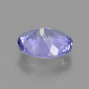 Tanzanite bleue naturelle coupe ovale, 1,96 ct, VVS