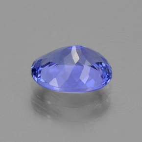 Tanzanite bleue naturelle coupe ovale, 1,62 ct, VVS-VS