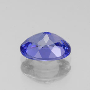 Tanzanite bleue naturelle coupe ovale, 1,54 ct, VVS