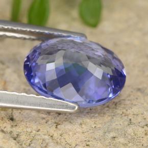 Tanzanite bleue naturelle coupe ovale, 2,45 ct, VVS-VS