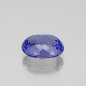 Tanzanite bleue naturelle coupe ovale, 2,94 ct, VVS