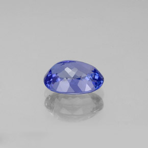 Tanzanite bleue naturelle coupe ovale, 1,61 ct, IF