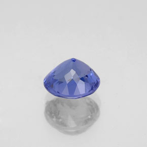 Tanzanite bleue naturelle coupe roude, 1,45 ct, VS