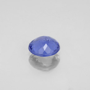 Tanzanite bleue naturelle coupe roude, 1,18 ct, VVS-VS