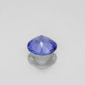 Tanzanite bleue naturelle coupe roude, 1,15 ct, VVS
