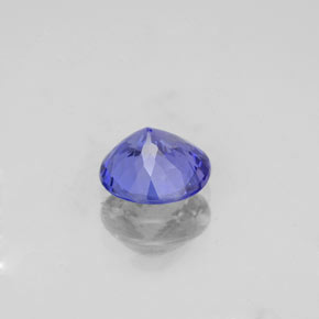 Tanzanite bleue naturelle coupe roude, 1,11 ct, VS