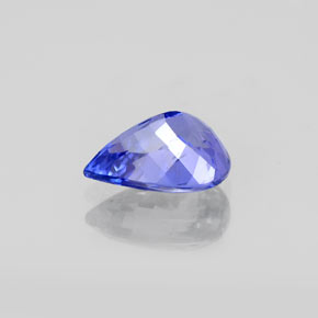 Tanzanite bleue naturelle en forme de poire, 1,41 ct, VS