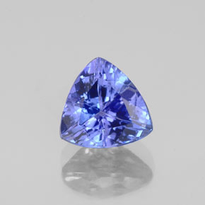Tanzanite bleue naturelle trillion, 1,24 ct, VVS