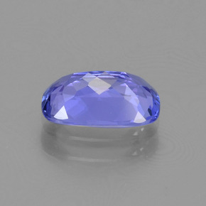 Tanzanite bleue naturelle coupe coussin, 1,17 ct, VS