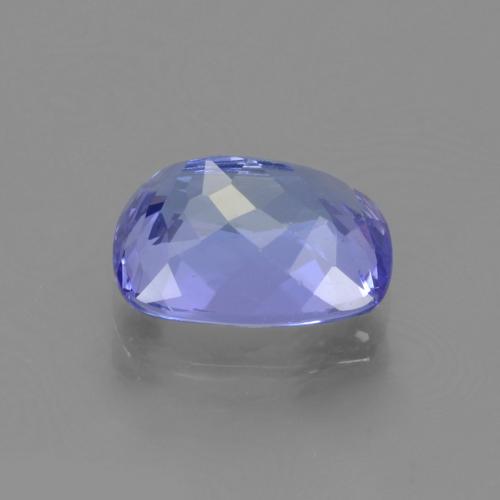 Tanzanite bleue naturelle coupe coussin, 1,71 ct, VVS-VS