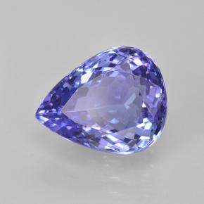 Tanzanite bleue naturelle en forme de poire, 3,47 ct, VVS