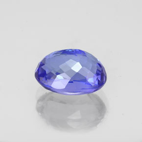 Tanzanite bleue naturelle coupe ovale, 2,64 ct, IF