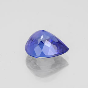 Tanzanite bleue naturelle en forme de poire, 2,19 ct, VVS-VS