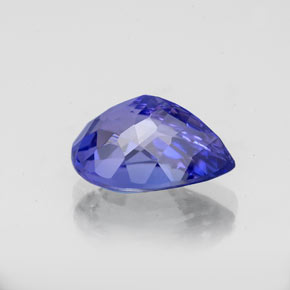 Tanzanite bleue naturelle en forme de poire, 2,46 ct, VVS
