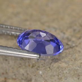 Tanzanite bleue naturelle coupe ovale, 1,39 ct, VS-SI