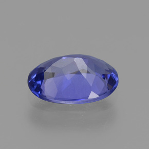 Tanzanite bleue naturelle coupe ovale, 1,26 ct, VVS-VS