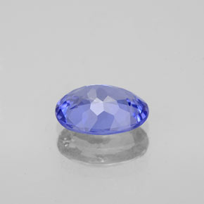 Tanzanite bleue naturelle coupe ovale, 1,46 ct, VVS