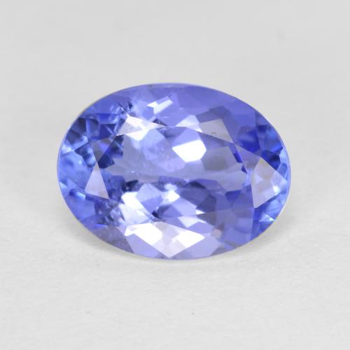 Tanzanite bleue naturelle coupe ovale, 1,46 ct, SI