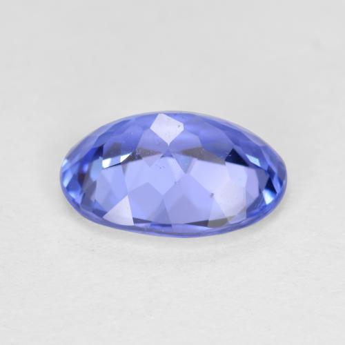 Tanzanite bleue naturelle coupe ovale, 1,46 ct, SI